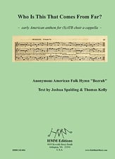 Who Is This That Comes From Far? SATB choral sheet music cover